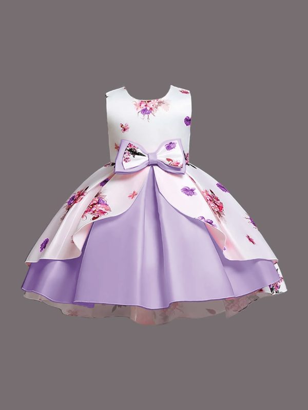 ARAVI LAVENDER PARTY WEAR KIDS GIRL FROCK