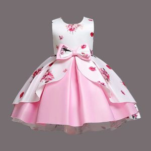 ARAVI PINK PARTY WEAR KIDS GIRL FROCK