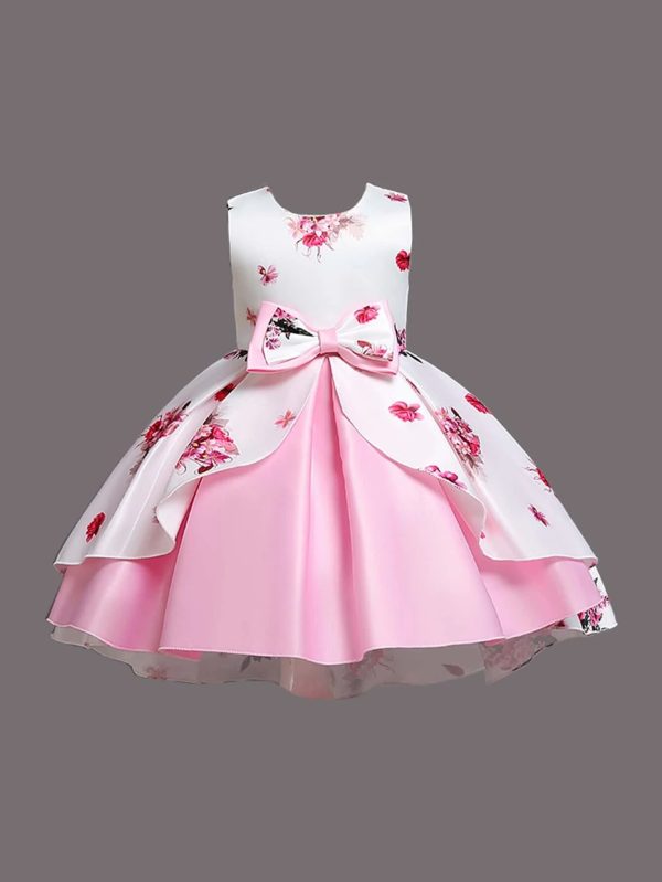 ARAVI PINK PARTY WEAR KIDS GIRL FROCK