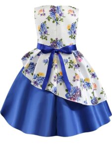 jisha blue frock for party wear kids girl