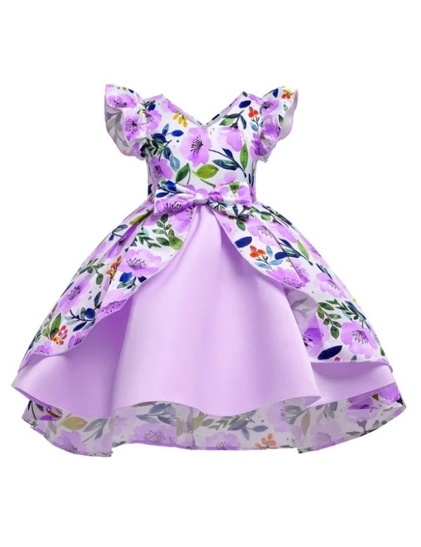 karin lavender kids party wear frock