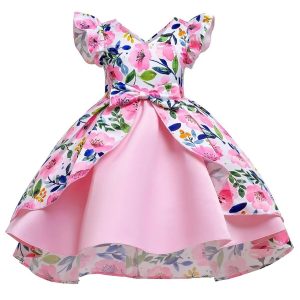 karin pink kids party wear frock