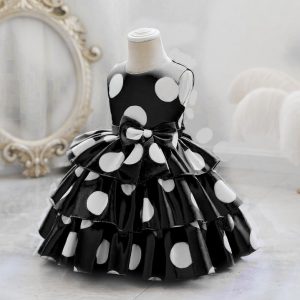 nemi black frock for kids girl