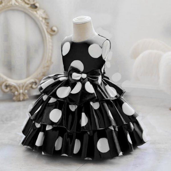 nemi black frock for kids girl