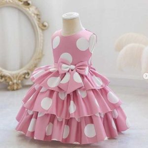 nemi pink frock for kids girl