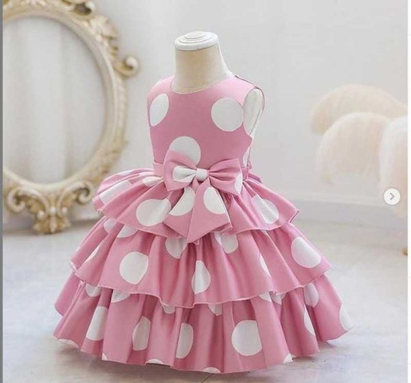 nemi pink frock for kids girl