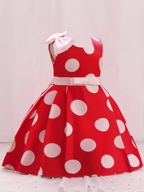 nemi red frock for kids girl