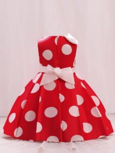 nemi red frock for kids girl