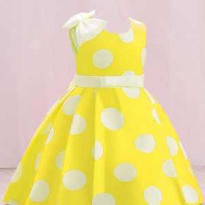 nemi yellow frock for kids girl