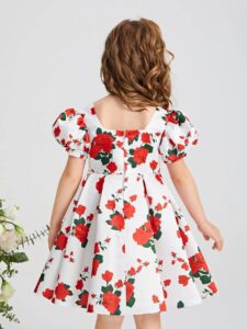 Shizuka red rose kids clothing