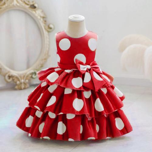 nemi red frock for kids girl