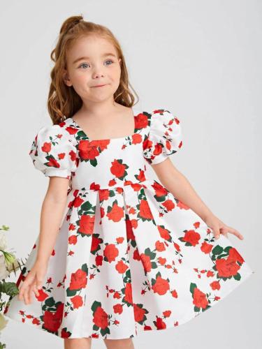 Shizuka red rose kids clothing